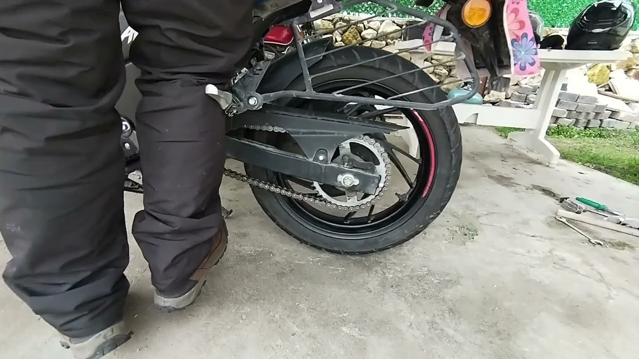 TVS RTR 200 || YEDEK PARÇA ve ZİNCİR GERGİNLİK AYARI