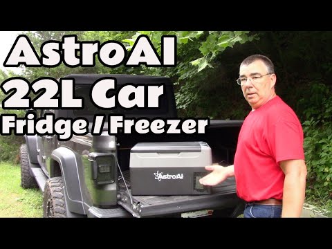 AstroAI 12 Volt 22L Car Refrigerator  Jeep Gladiator Overland