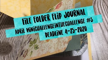 #junkjournal file folder flip - minichallengeinthechallenge #3.  April A2Z junk journal challenge