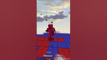 Cleanest Block Clutch?  #bedwars