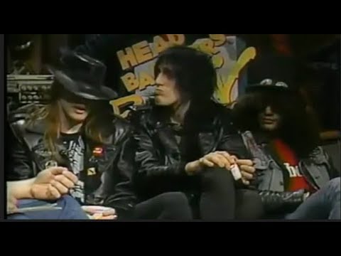 True Story Behind Guns N' Roses 1st Appearance on MTV Headbangers Ball &  Their Banned Interview - YouTube