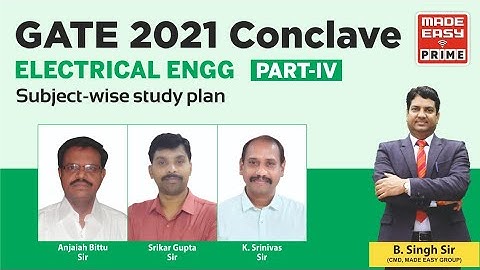 GATE 2021 CONCLAVE | Electrical Engineering (PART 4) | General Aptitude | by MADE EASY Faculties