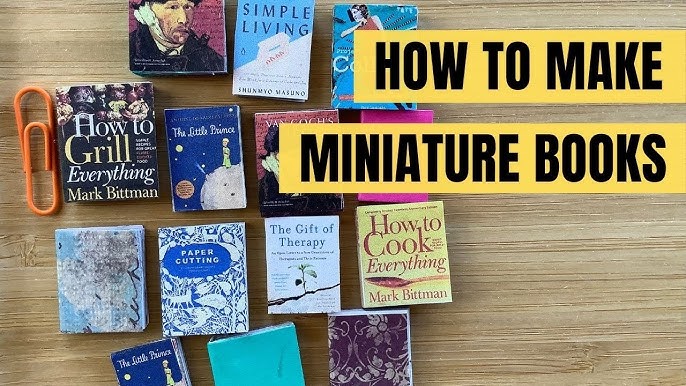 How to make miniature books 4 ways! Beginner friendly tutorial