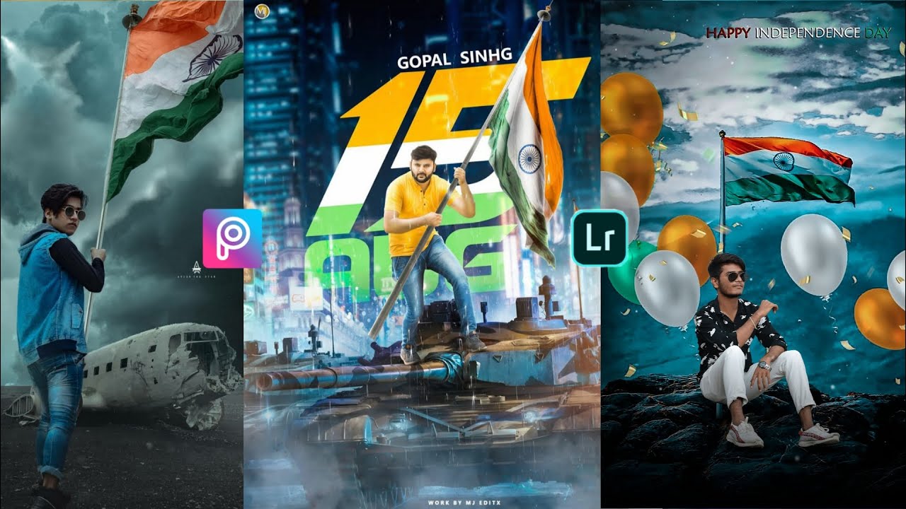 Happy Independence Day Photo Editing Tutorial 2020 - Step By Step - New Editing World