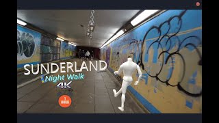 Walking in Sunderland at Night 4K ASMR Tour screenshot 5