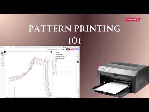 How To Print PDF Sewing Patterns | A4 , A3 & US Letter PDF Sewing Patterns