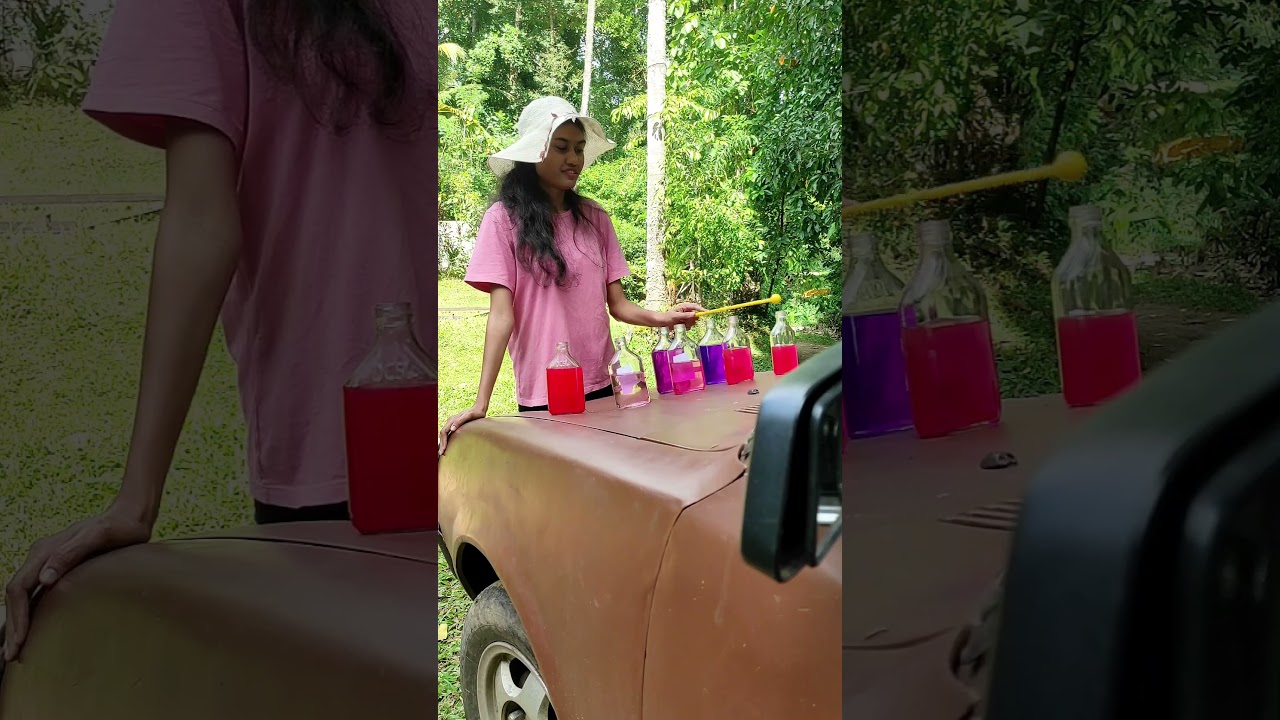 Playing Pink Panther Theme on a Car Bonnet! 🎷🚗 | Glass Music Girl