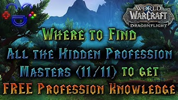 All the Hidden Profession Masters - Dragonflight