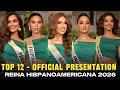 Reina Hispanoamericana 2026 - BEST IN SASHING CEREMONY | TOP 12 STANDOUTS 🇧🇴👑