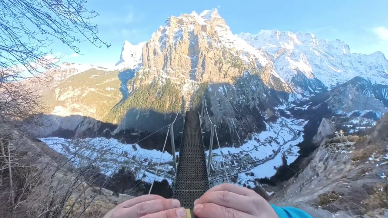 БЕЙС-ДЖАМП (без экипировки) - вид от первого лица, High Ultimate, Швейцария