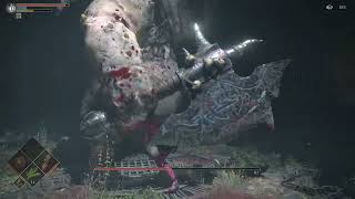 Demon's Souls (PS5)  Killing Vanguard Demon in the tutorial as a Barbarian