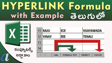 HYPERLINK Formula in Ms-Excel || With Example || www.computersadda.com