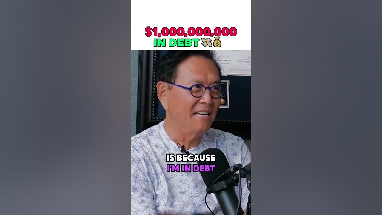 The reason I’m so rich, is because I’m in debt 💸#robertkiyosaki #richdad #wealth