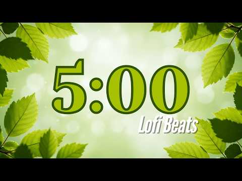 5 MINUTE SPRING 🌱 COUNTDOWN TIMER | LOFI BEATS 🎧 | STUDYING / CLASSROOM TIMER / CLEANING
