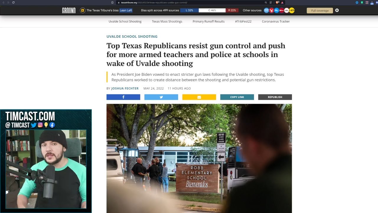 Texas REFUSES Gun Control, Wants Armed Teachers, Tim Pool Addresses Ethan Klein Gun Control Argument