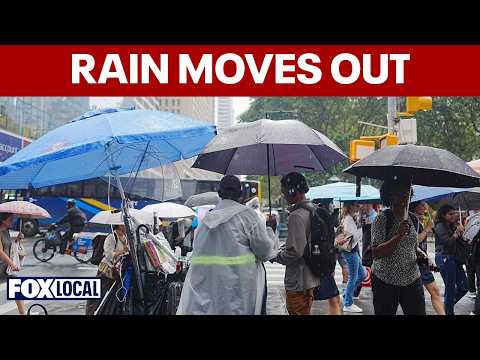 Heavy rain moves out of Tri-State area as clearer weather approaches