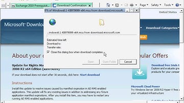 Installing Exchange 2010 Part 7 - Installing Required Hotfixes