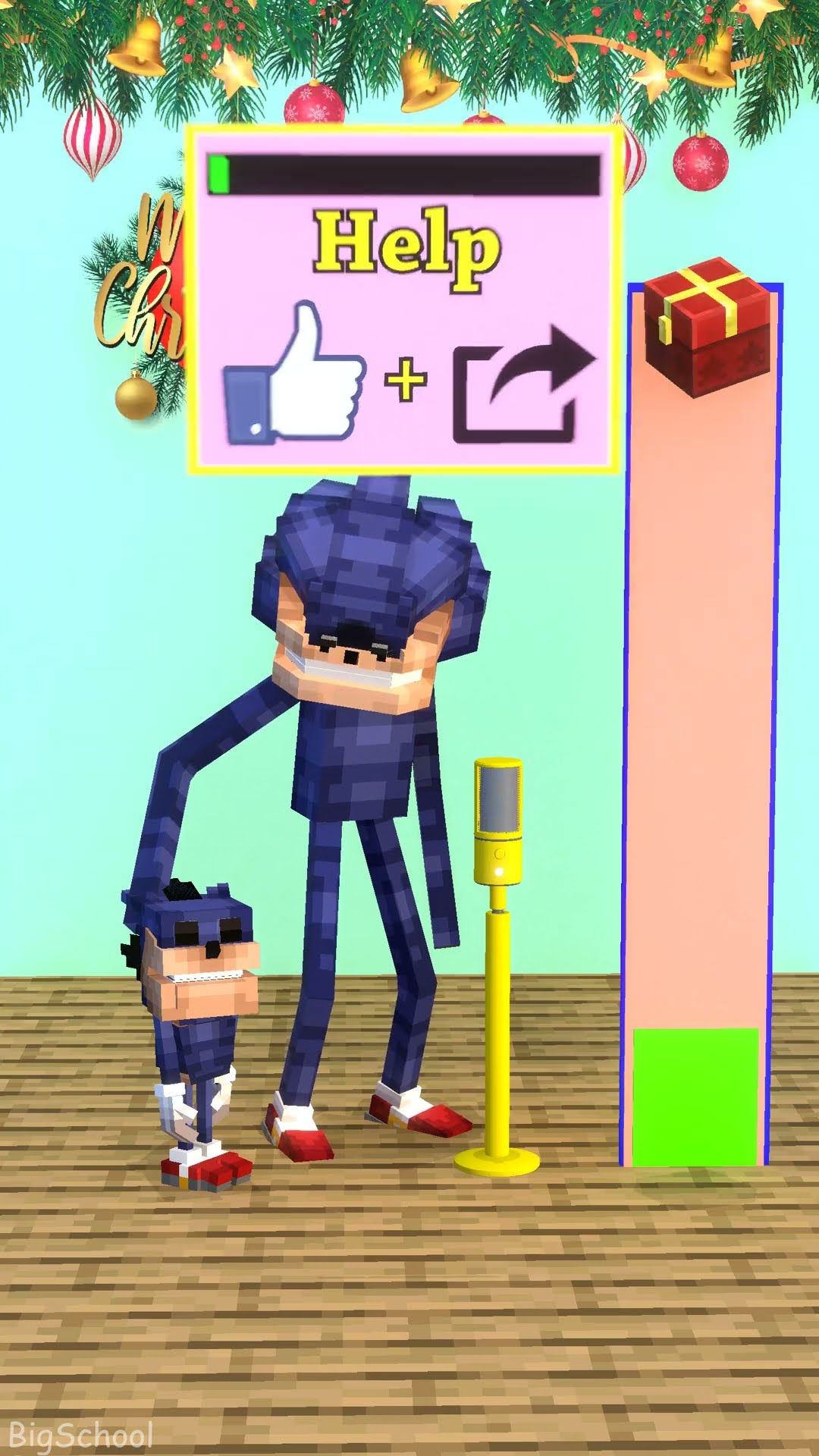 Help Shin Blue sing to get the gift box for his son! ??