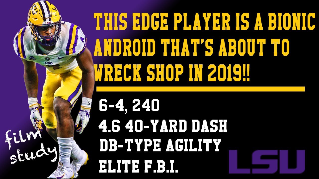 Why LSU BIONIC FREAK K'Lavon Chaisson's a NIGHTMARE!! - YouTube
