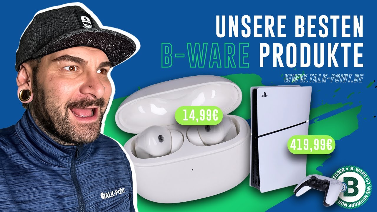 14,99 € Xiaomi Buds 3 oder 419,99 € für Sony PlayStation 5 Slim Disk 1TB B-Ware von Talk-Point.de