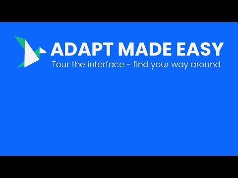 Adapt Authoring Tool Basics: A Beginner’s Tour of the Dashboard