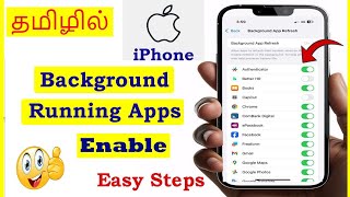 How to Enable Background App Refresh in Iphone Tamil | VividTech