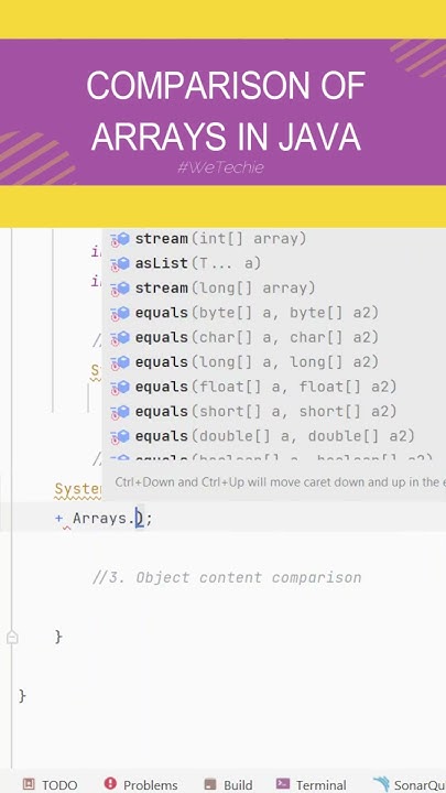 Java: Compare Arrays in Seconds! #java #coding #interview - YouTube