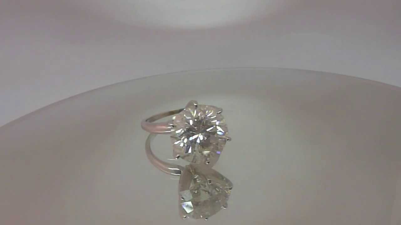 5.5 Carat Round Diamond Engagement Ring from Dream of Jewels