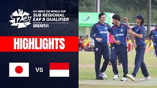 HIGHLIGHTS｜Men's T20 World Cup Qualifiers｜Japan vs Indonesia（クリケットW杯予選：日本 vs インドネシア）