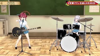 【宝鐘マリン(Houshou Marine)】🎵爪爪爪/マキシマム ザ ホルモン【#宝鐘マリン生誕LIVE2023/ 3DLIVE】