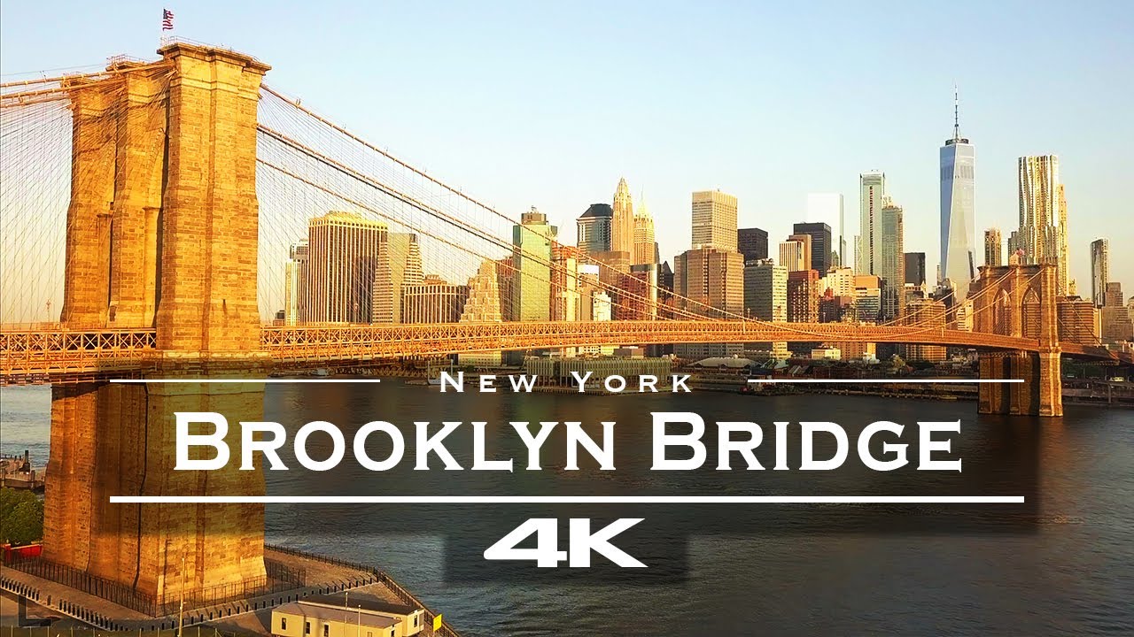 Brooklyn Bridge, NYC 🇺🇸 – by drone [4K]