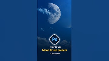 How to Use Moon Brush Presets in Photoshop  Easy Graphics #Shorts