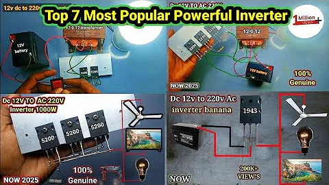 Top 7 Most Popular Inverter  | inverter 12v to 220v | how to make inverter at home | #miniinverter 😎