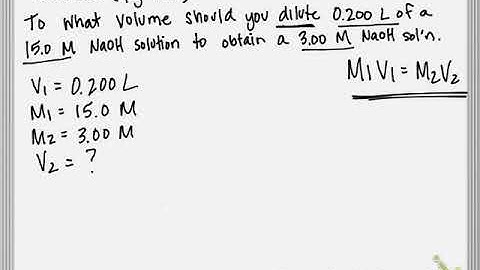 Ex. 5.3 Solution Dilution