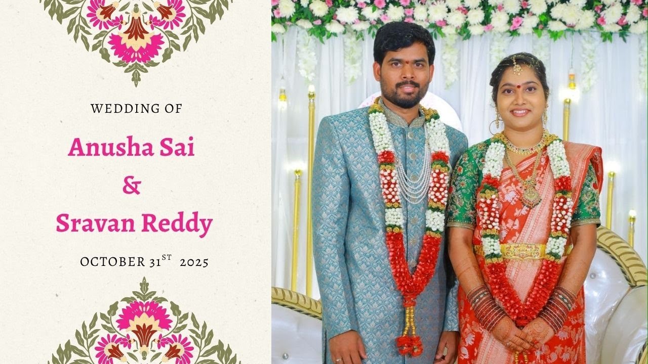 ANUSHA SAI  WEDS SRAVAN REDDY