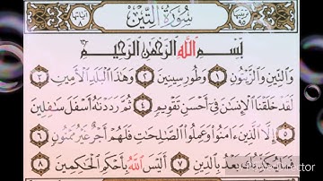 سورة التين بصوت سعد الغامدي