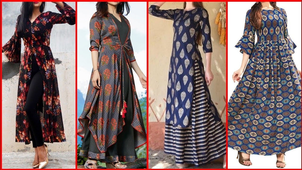 Latest kurti design 2020 | Long Kurtis | Beautiful current dresses and new  designs 2020 collection - YouTube