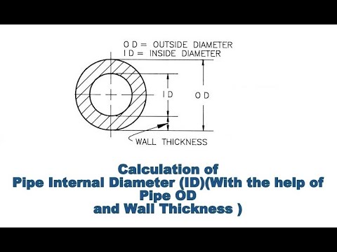 How to Calculate the Pipe Internal Diameter (ID) ?