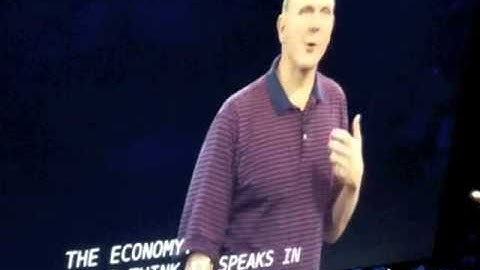 Steve Ballmer keynote at WPC 2010