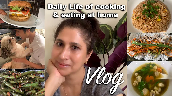 (Vlog-17) My daily life of cooking & eating at hom...