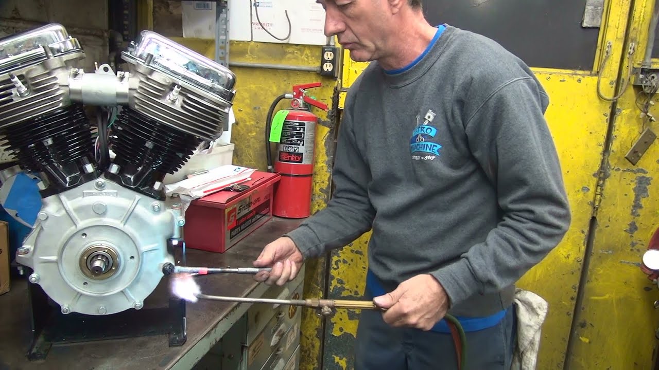 221 1961 FL 74ci std panhead s&s evo lifter conversion install motor