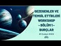 Gezegenler ve Temsil Ettikleri Semineri | Bölüm 1 | Burçlar