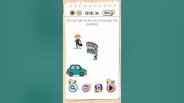 Brain Test – Level 34 Solution | All Answers & Walkthrough #BrainTest #PuzzleGame #Shorts