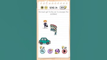 Brain Test – Level 34 Solution | All Answers & Walkthrough #BrainTest #PuzzleGame #Shorts