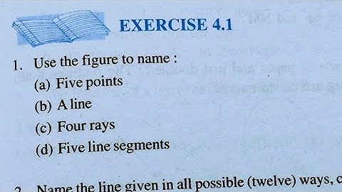 Class 6th maths l Exercise 4.1 l Chapter 4 l Basic Geometrical idea
