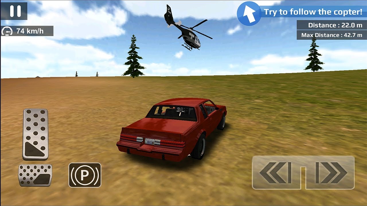 Crime City Car Driving Simulator - Catch up with the Helicopter Android iOS GamePlay