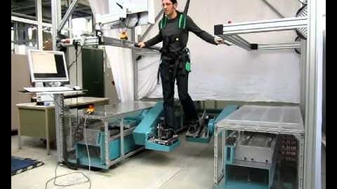 High force haptic simulation of walking environments for assisted gait training