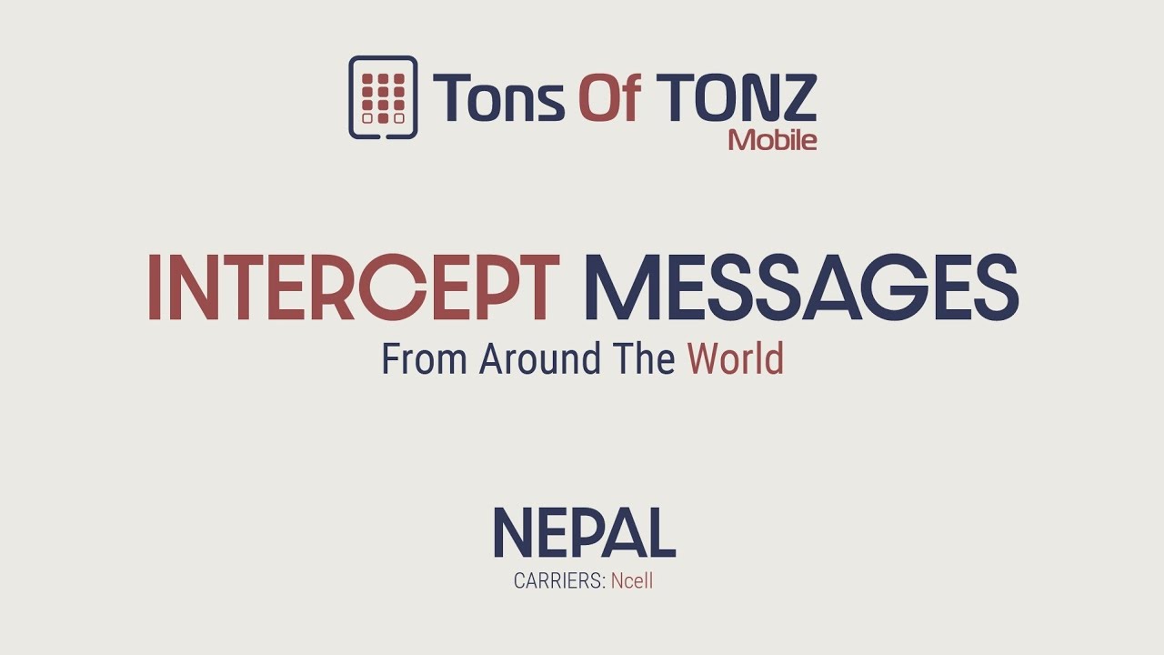 Intercept messages: Nepal (Ncell)