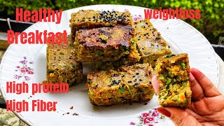 Healthy Breakfast| No oil| High Protein High fiber|Easy to make weightloss recipe  screenshot 3