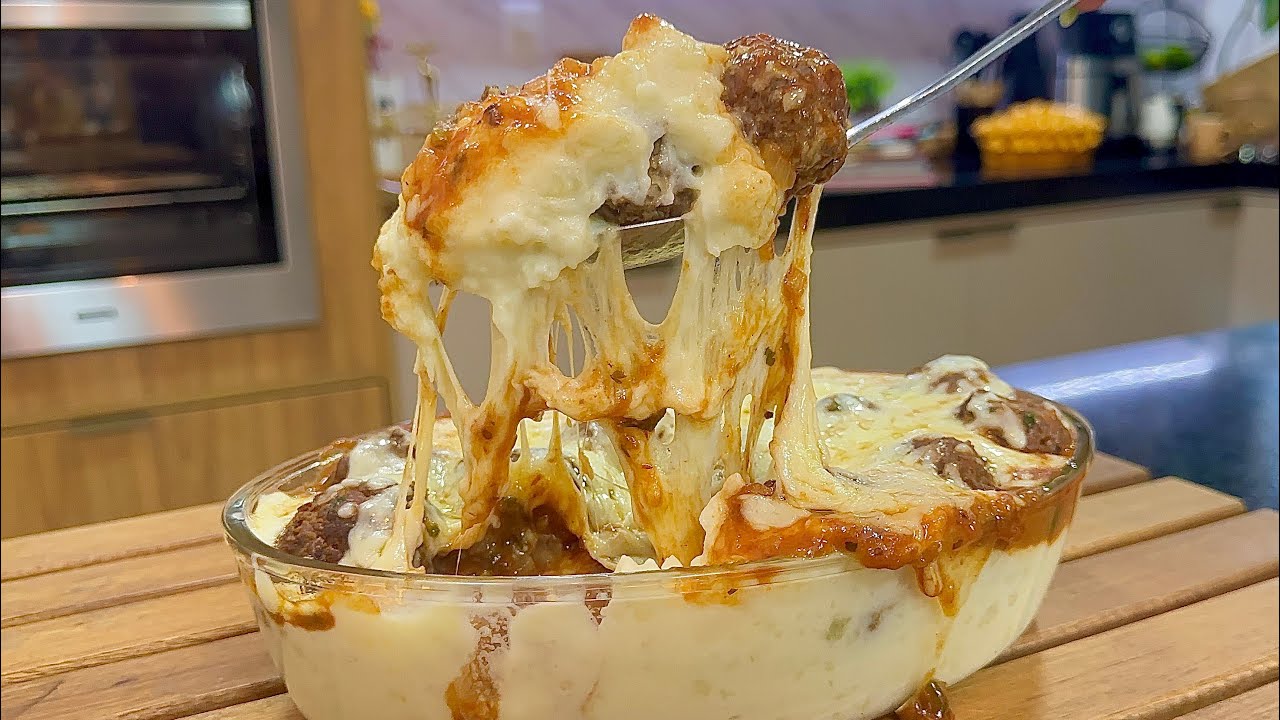 ALMÔNDEGAS COM PURÊ DE BATATA RÁPIDO E FÁCIL | ALMOÇO PARA SEU FINAL DE SEMANA!!